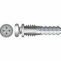 Aceds 12-14-16 Plastic Anchor with Screw, 100PK 5334776